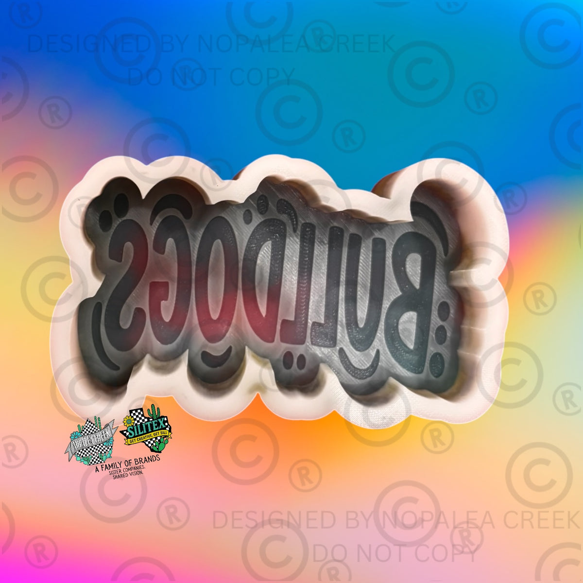 Retro Bulldogs Silicone Mold