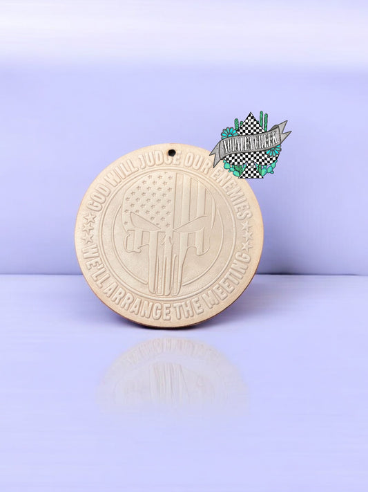 God Will Judge Our Enemies Leather Charms (SET OF 4)