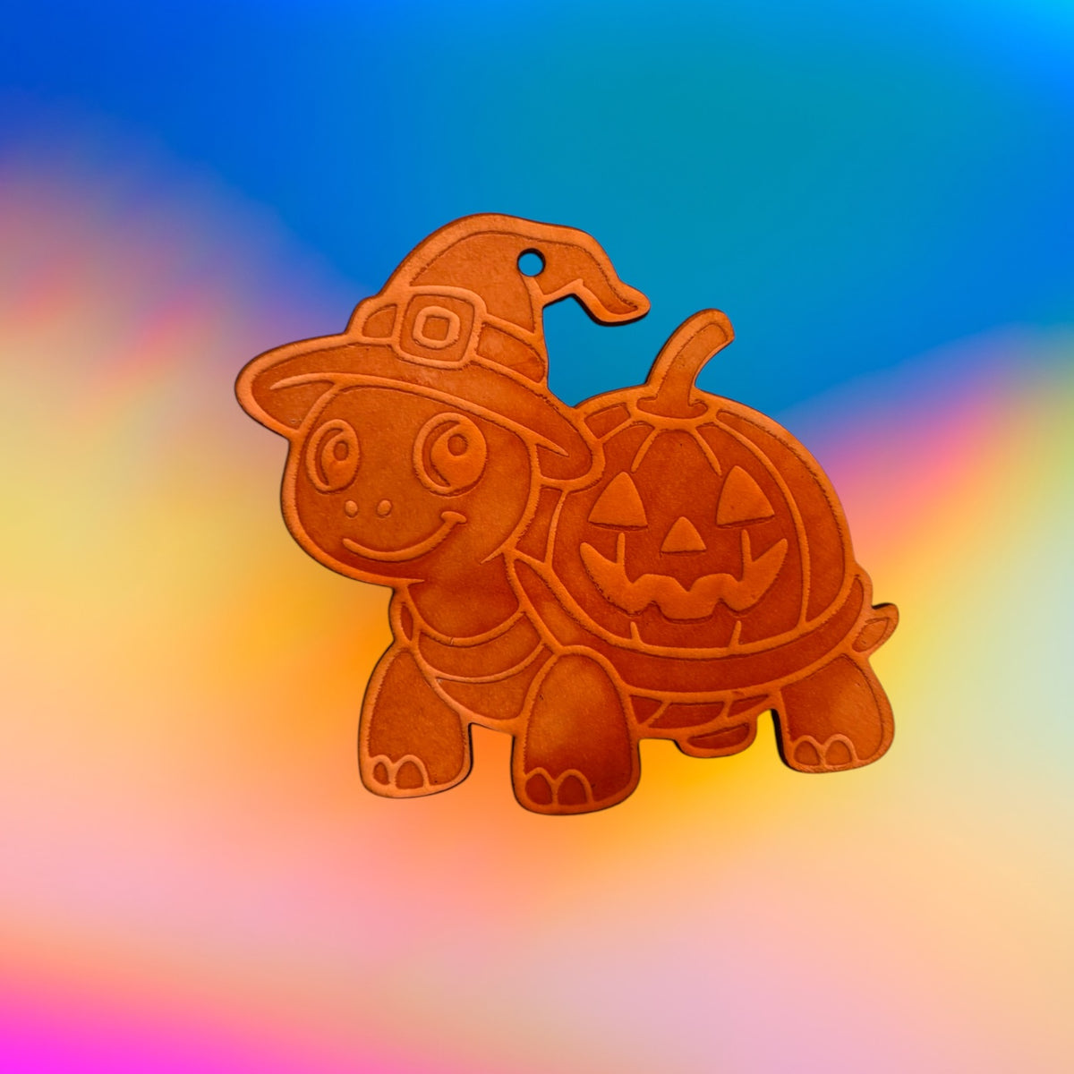 Pumpkin Turtle Leather Cutouts