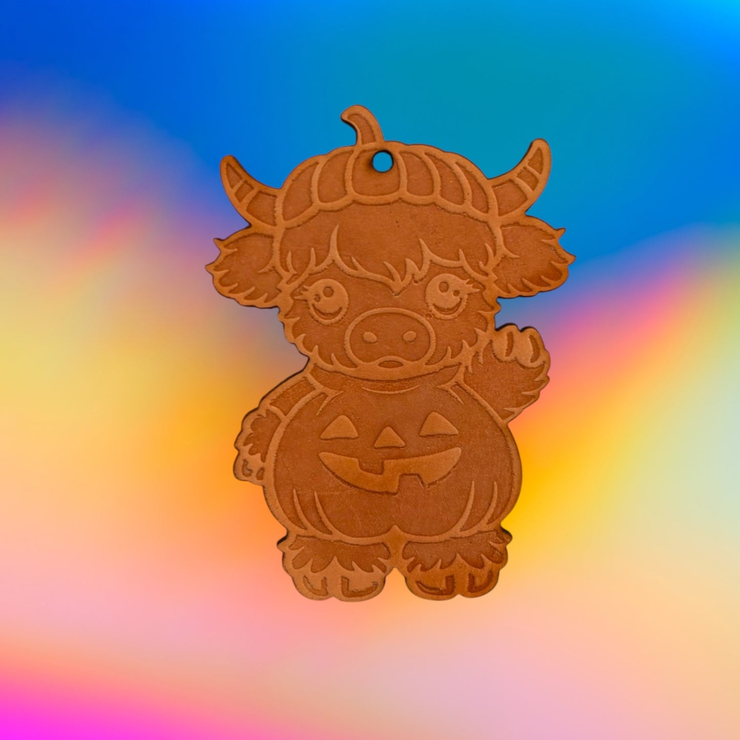 Highland Pumpkin Costume Leather Vent