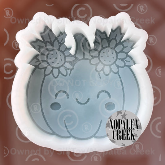 Sweet Floral Leaf Pumpkin Silicone Mold©