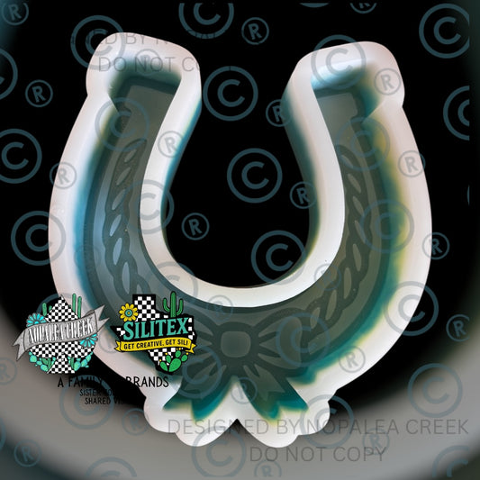 Rope Trimmed Horseshoe Silicone Mold©