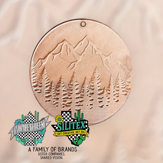 Mountains Leather Charms (SET OF 4)