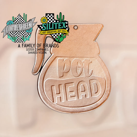 Pot Head Leather Charms (SET OF 4)