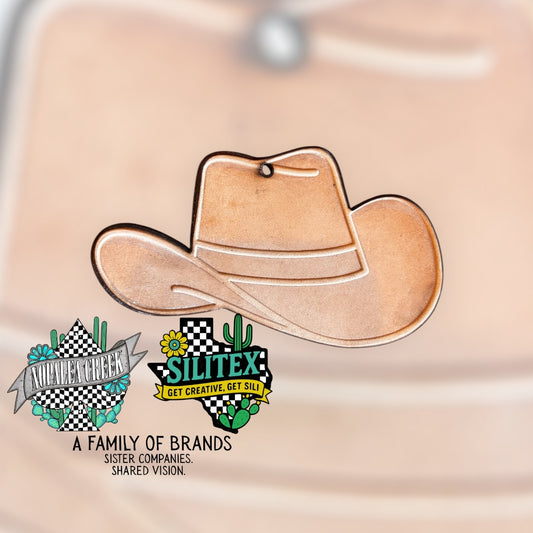 Cowboy Hat Leather Charms (SET OF 4)