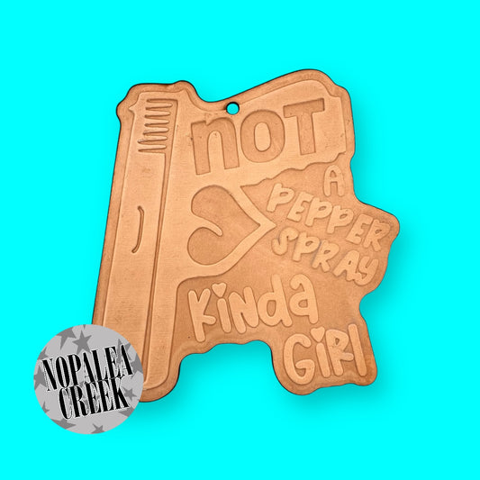 Not a Pepper Spray Girl Leather Charms (SET OF 4)