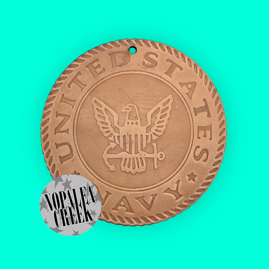 Navy Leather Charms (SET OF 4)