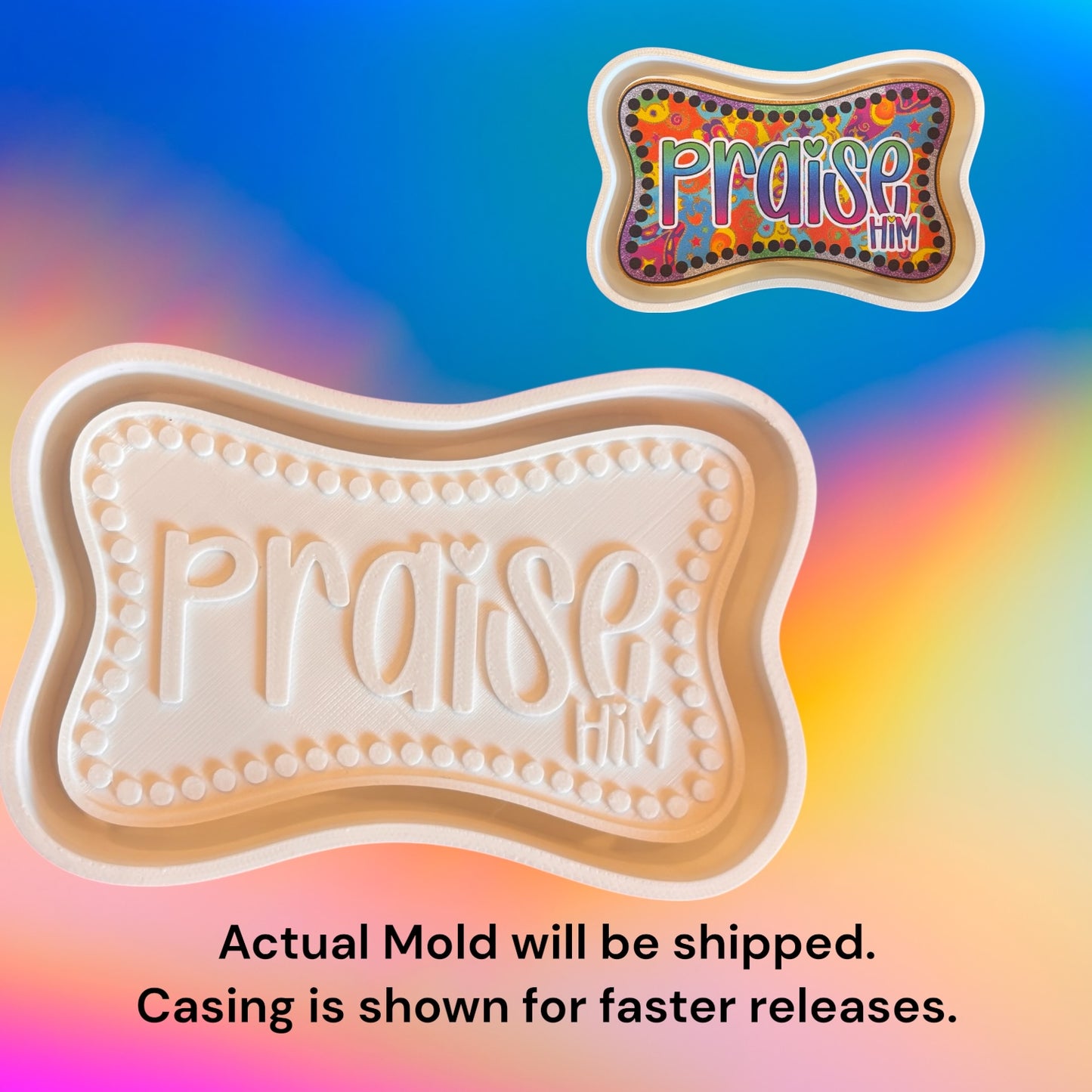 Praise Him Silicone Mold