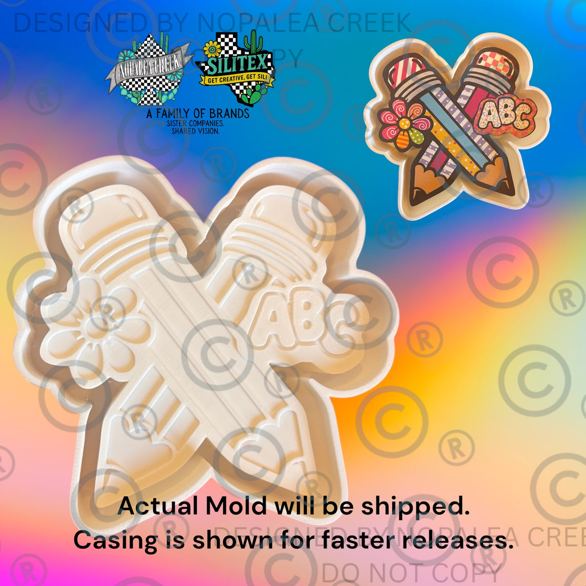 Abc Molding ABC Pencil Silicone Mold – Nopalea Creek Mercantile