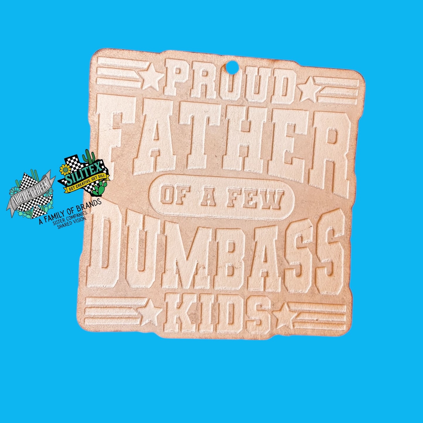 Proud Father Leather Cutouts