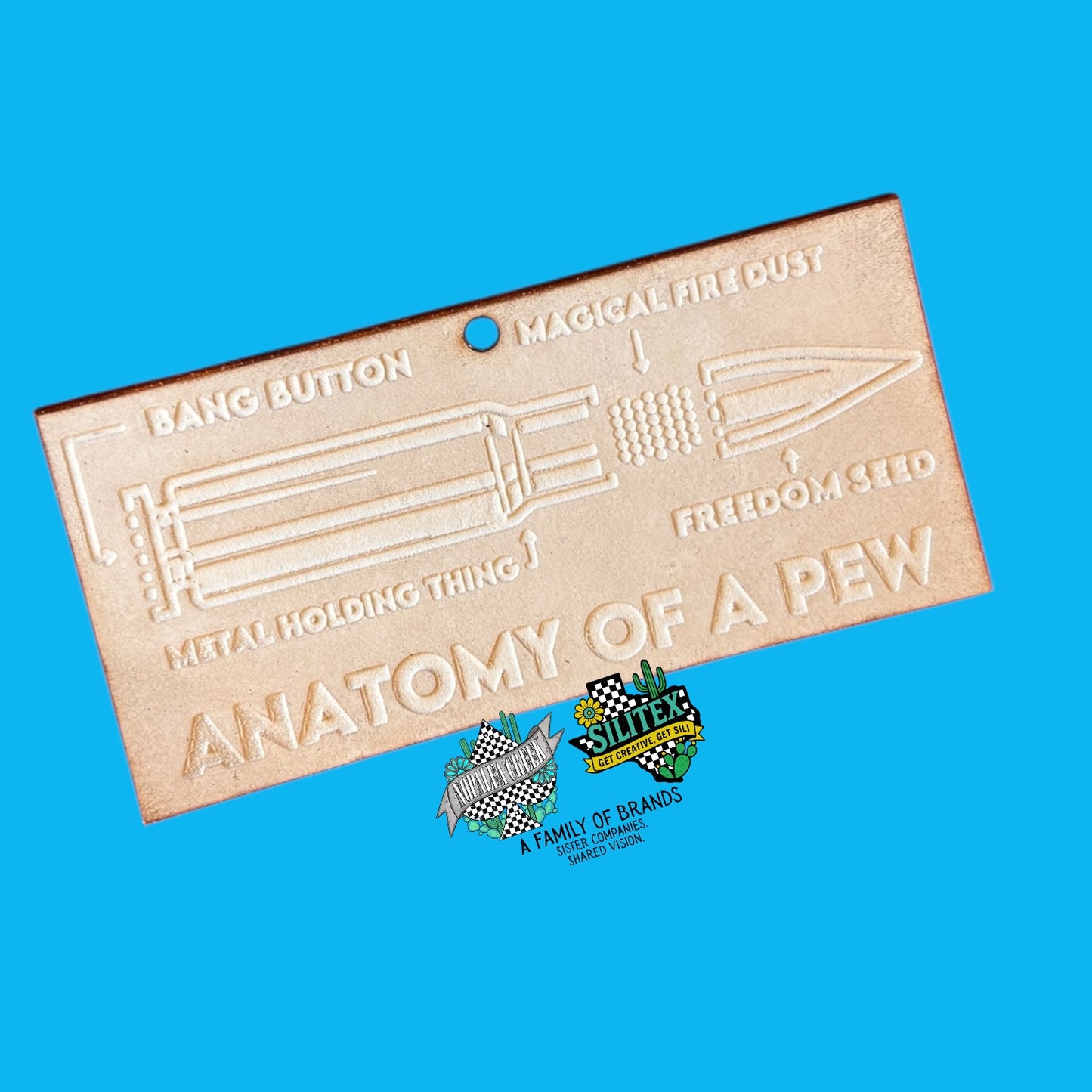 Anatomy of a Pew Leather Cutouts