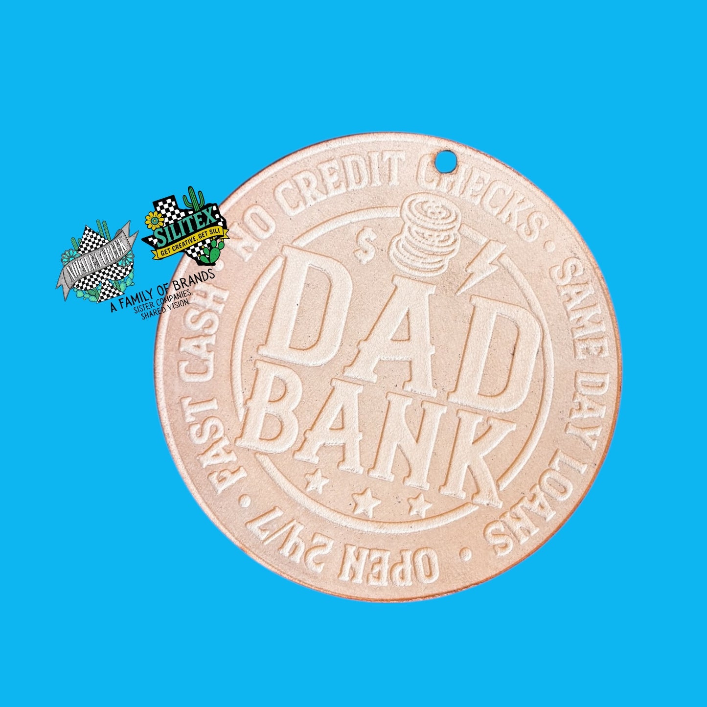 Dad Bank Leather Cutouts