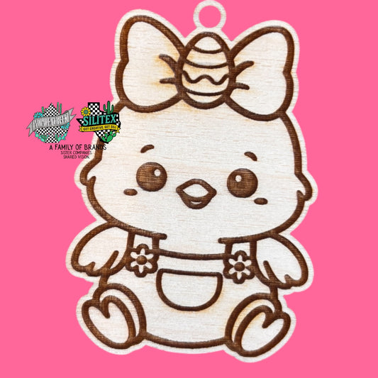 Chick Easter Egg Bow Timber Scent (SET OF 3)