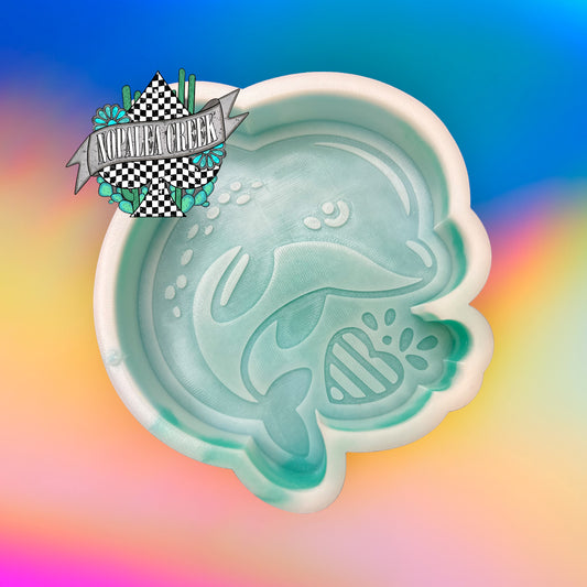 Dolphin in Love Silicone Mold