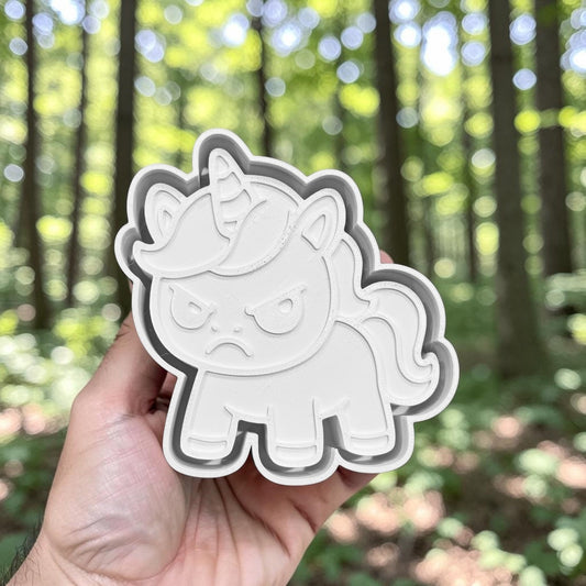 Grumpy Unicorn Silicone Mold