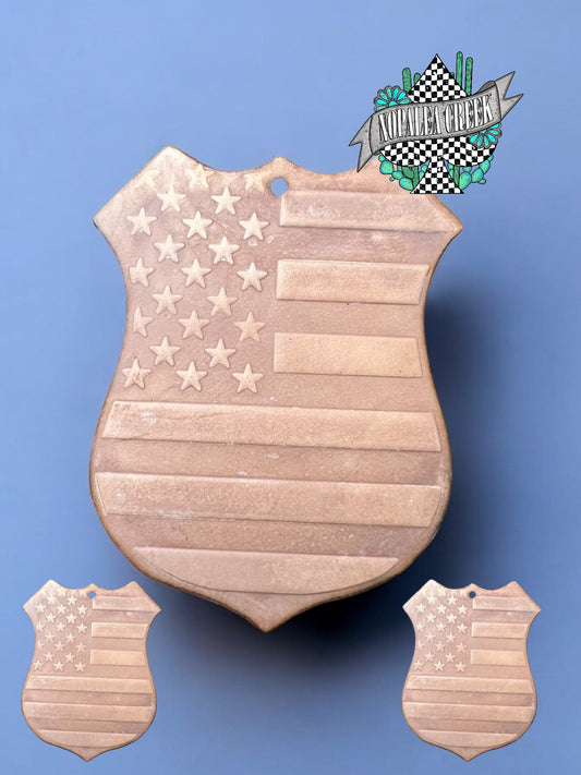 American Badge Leather Charms (SET OF 4)