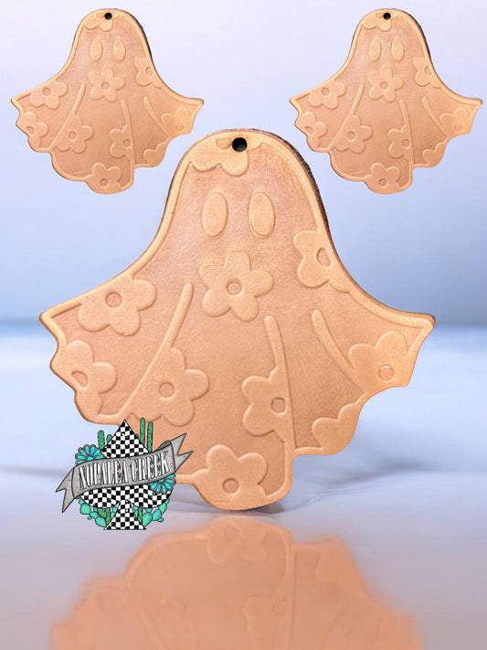 Daisy Ghost Leather Charms (SET OF 4)