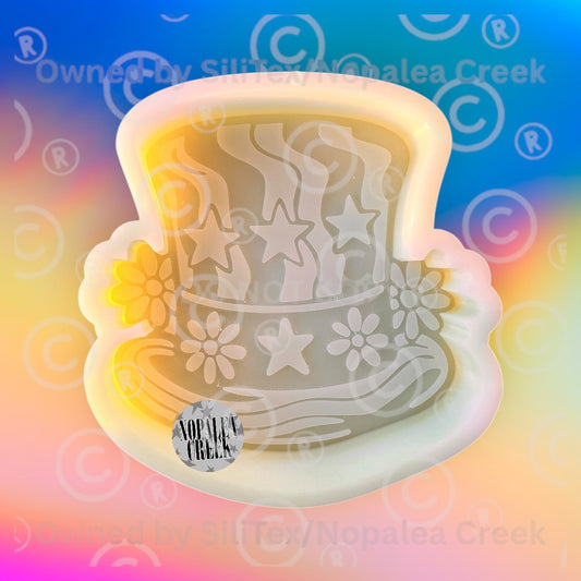USA Groovy Top Hat Silicone Mold©