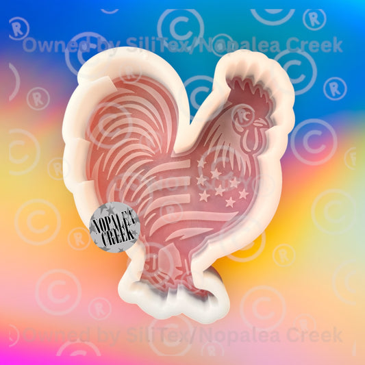 USA Rooster Silicone Mold©