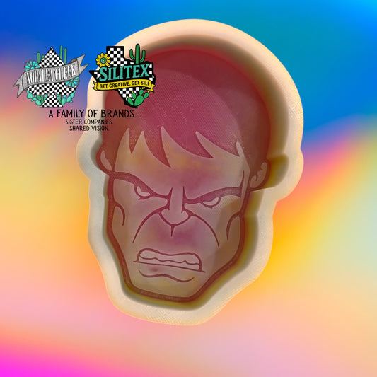 Green Guy Face Silicone Mold