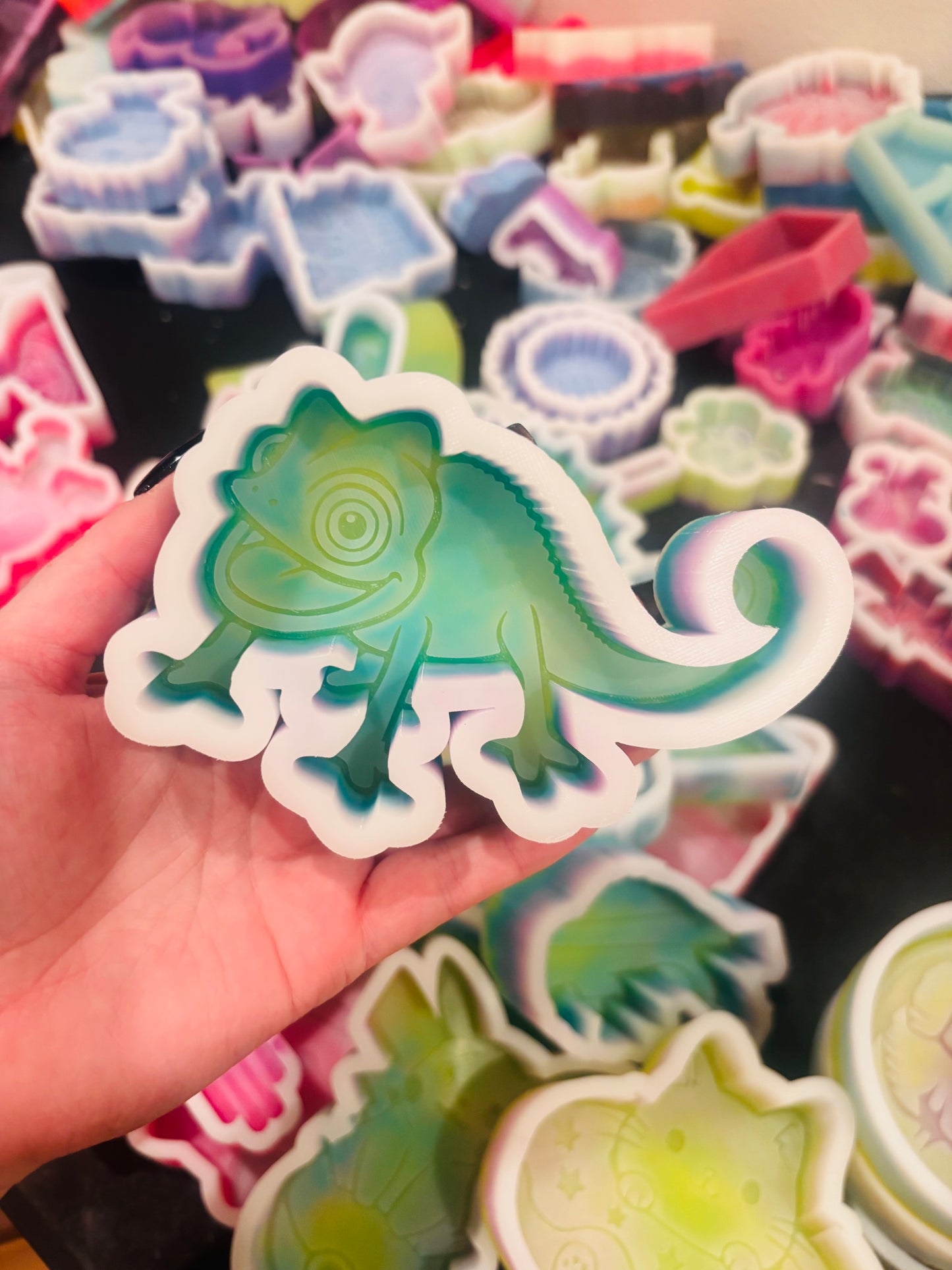 Cute Chameleon Silicone Mold
