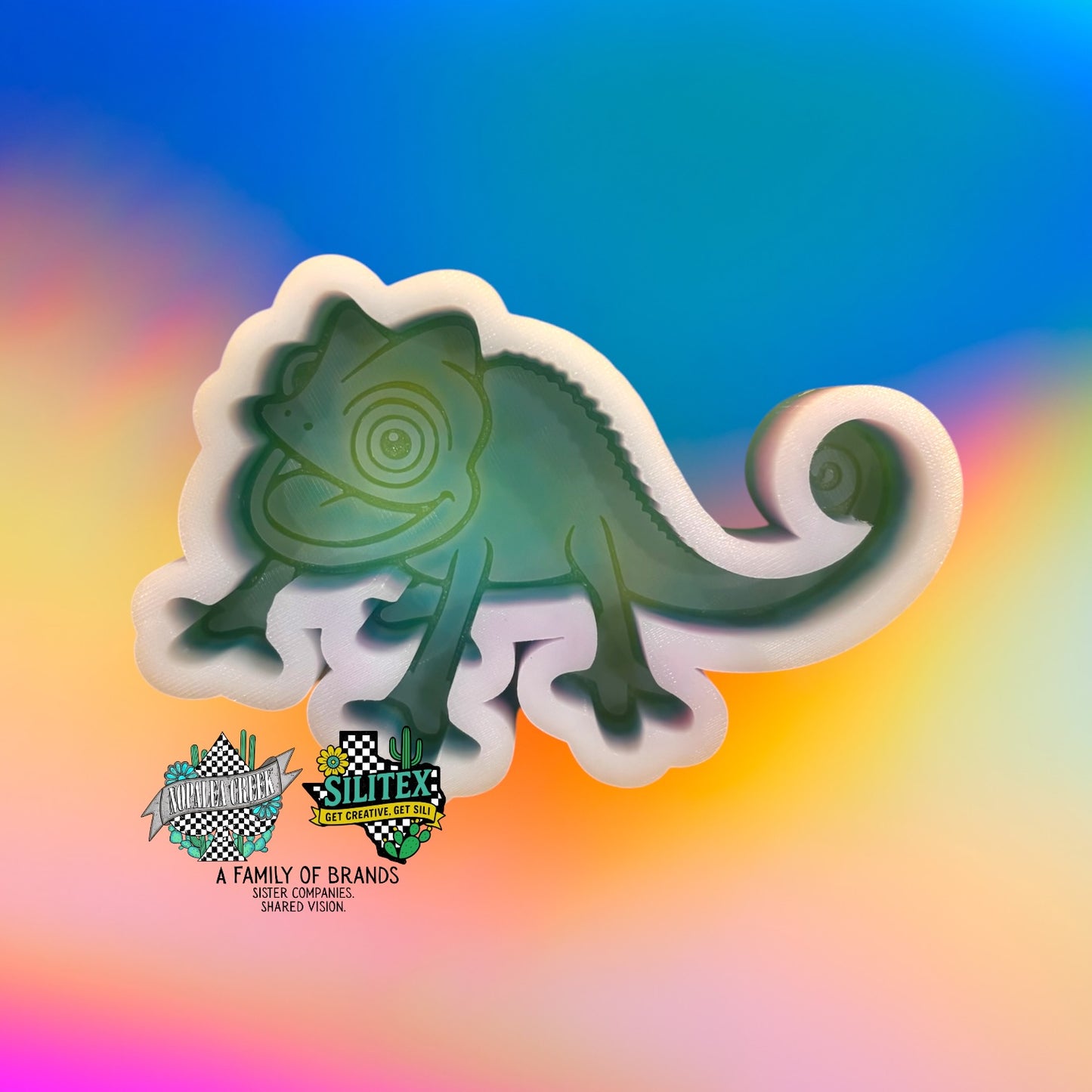 Cute Chameleon Silicone Mold