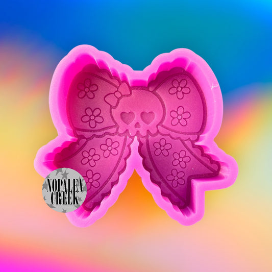 Girl Skull Bow Silicone Mold