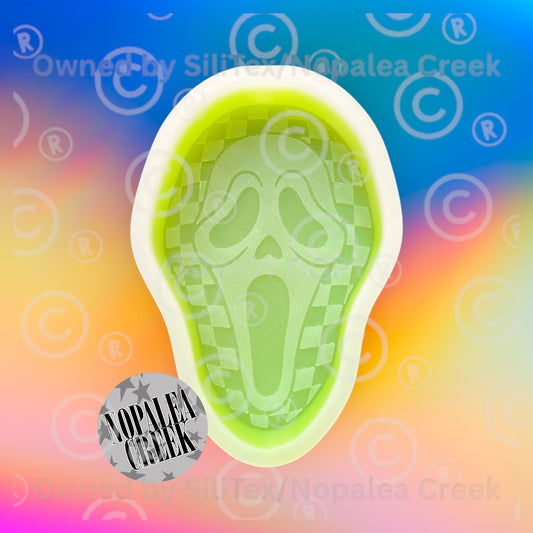 Checkered Scream Silicone Mold©