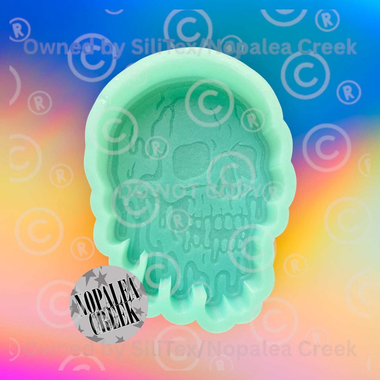 Melting Skull Silicone Mold©
