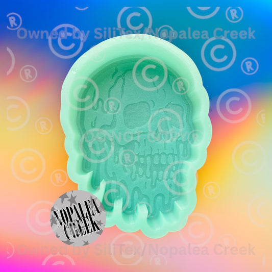Melting Skull Silicone Mold©
