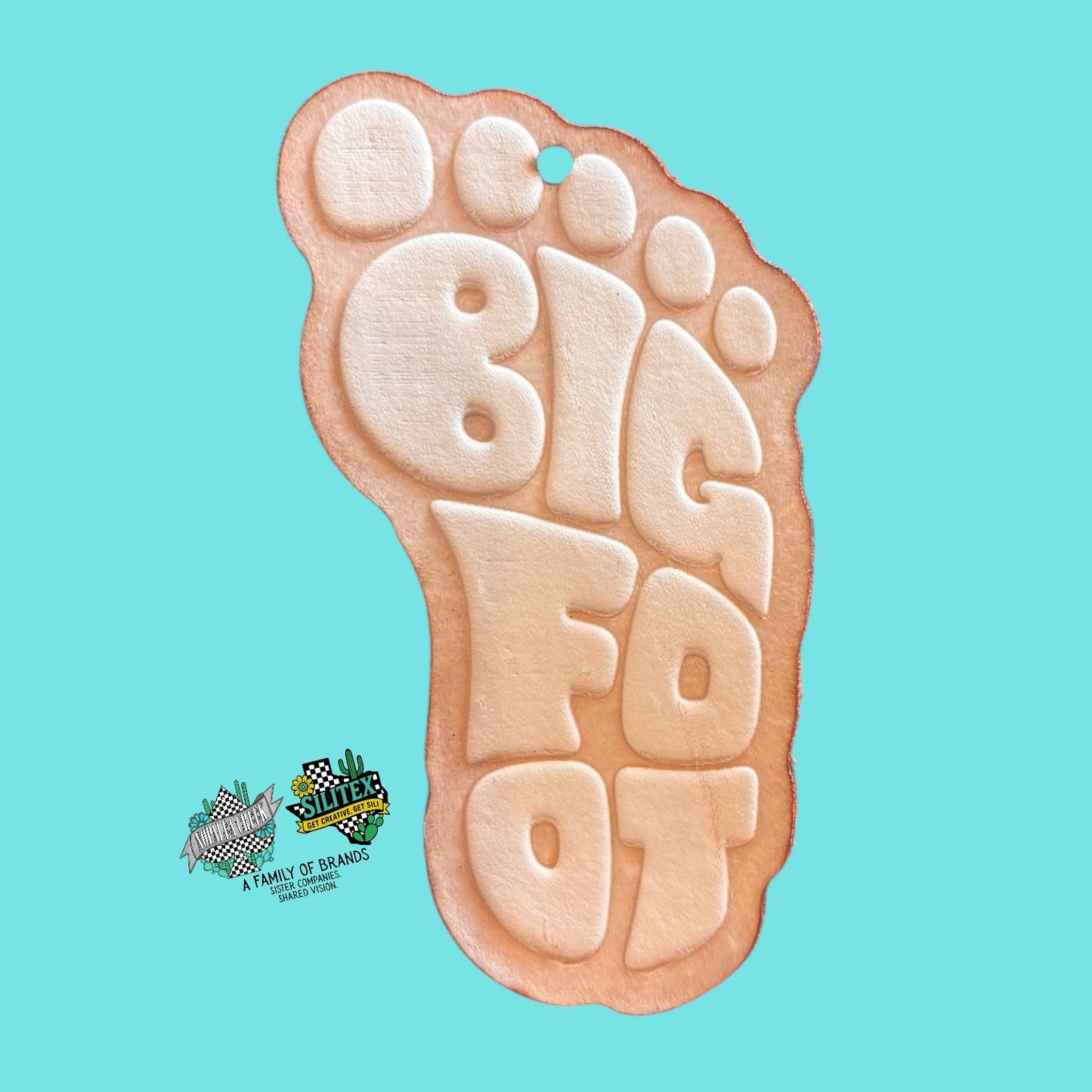 Bigfoot Footprint Leather Cutouts