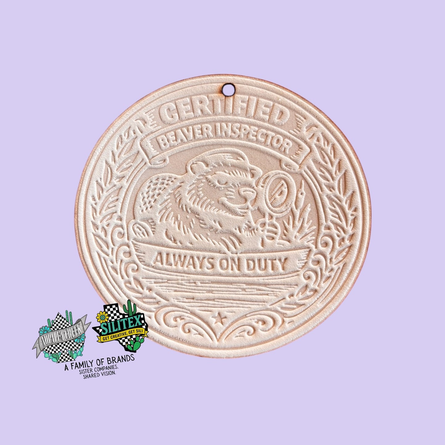 Certified Beaver Inspector Leather Cutouts