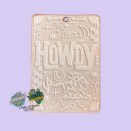 Retro Howdy Leather Cutouts