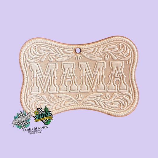 Western Tooled Mama Leather Cutouts