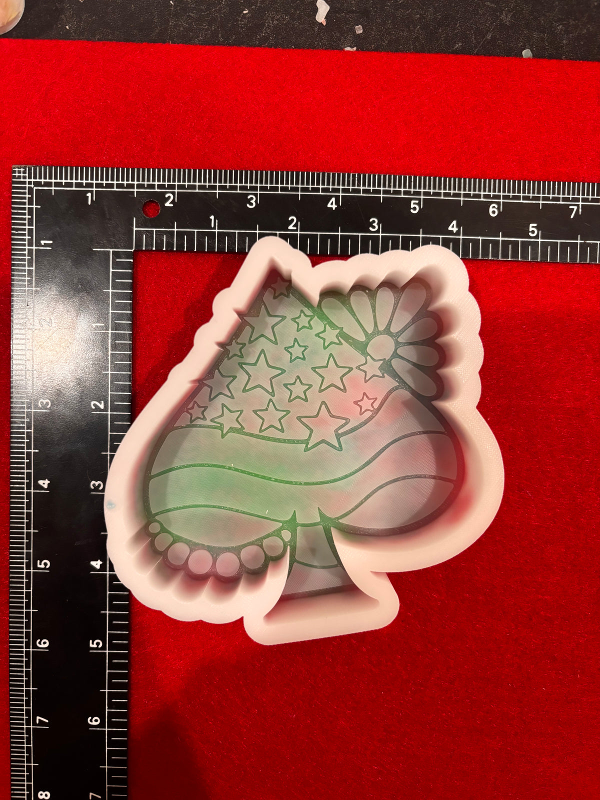 Star Spangled Spade Silicone Mold