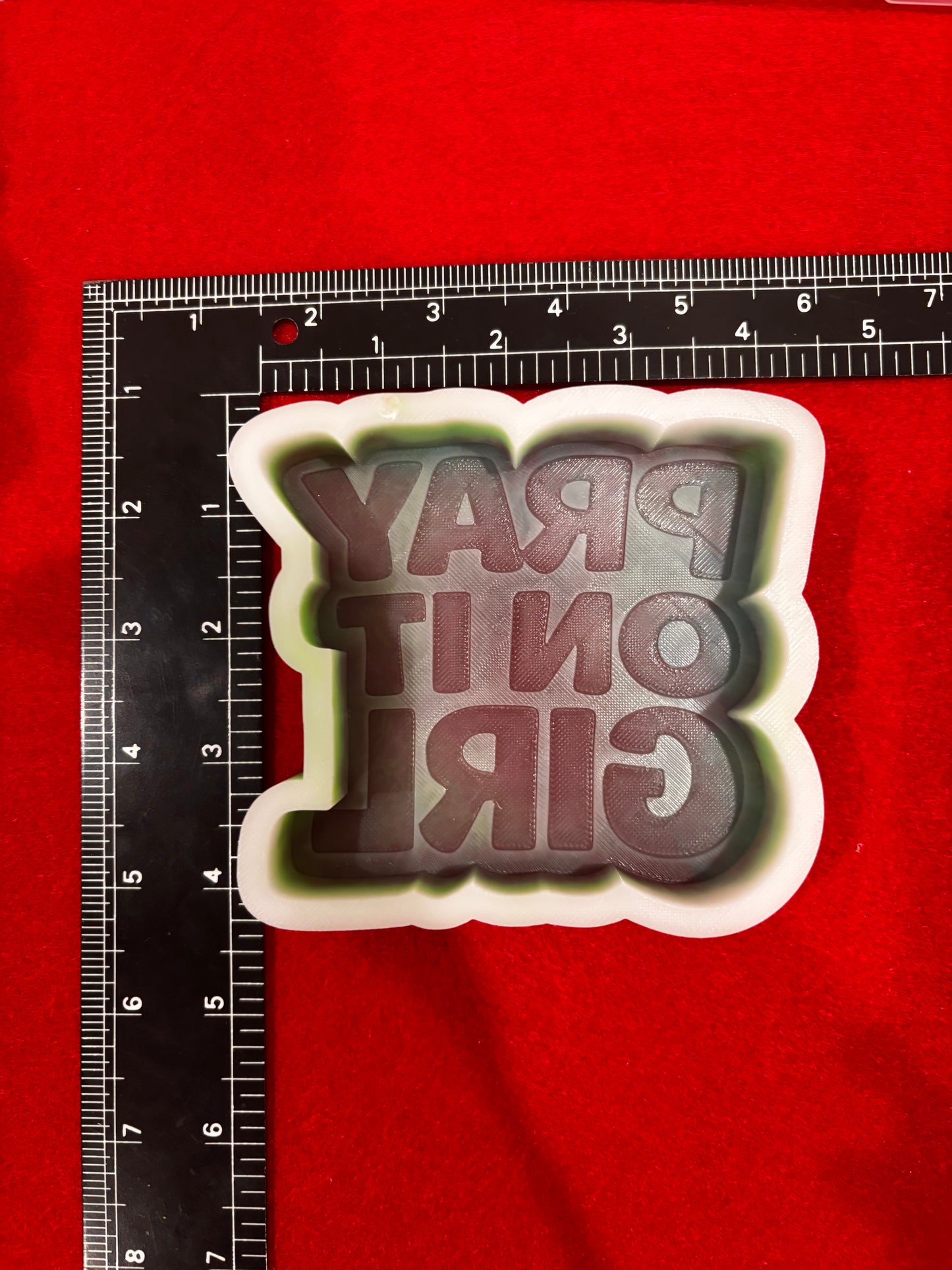 Pray On It Girl Silicone Mold