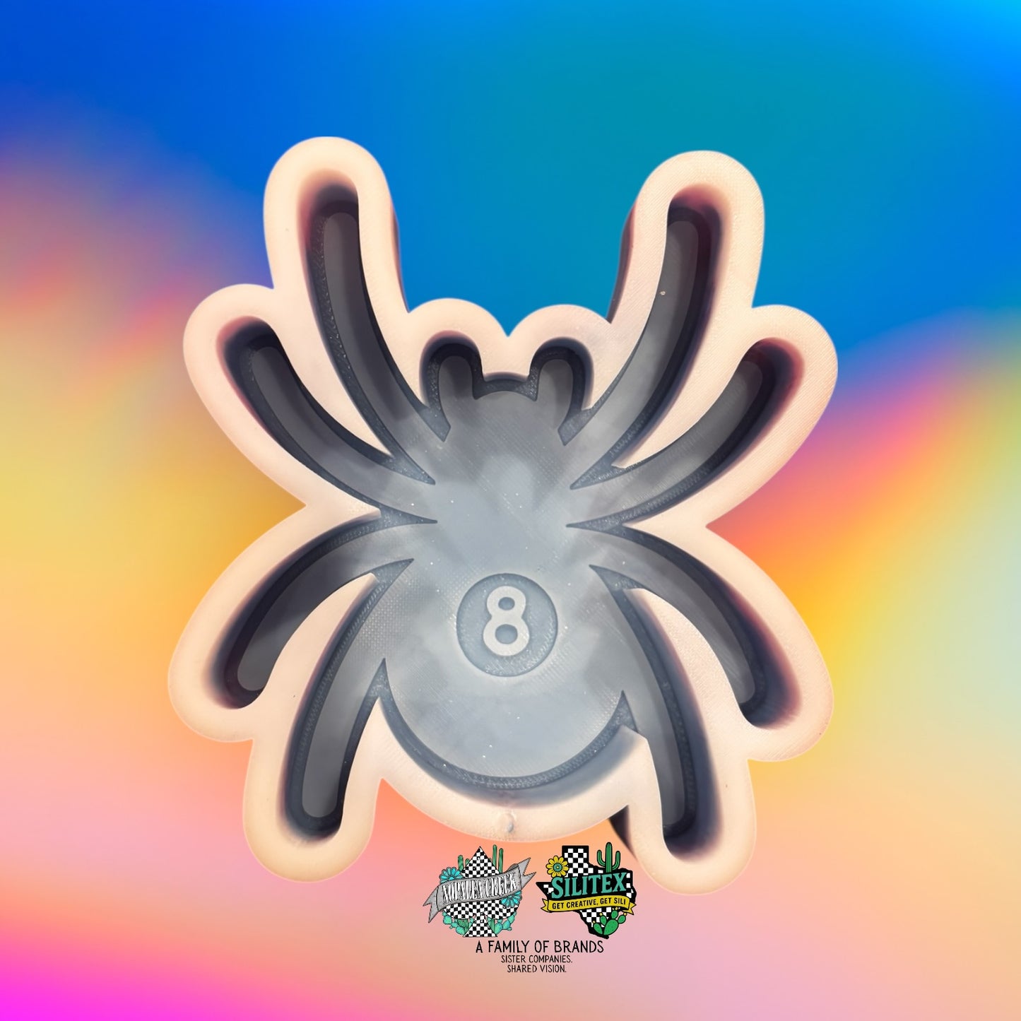 8 Ball Spider Silicone Mold