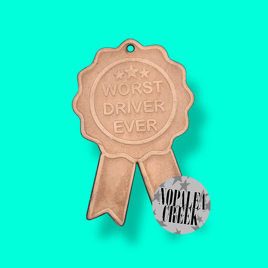 Worst Driver Ever Leather Charms (SET OF 4)