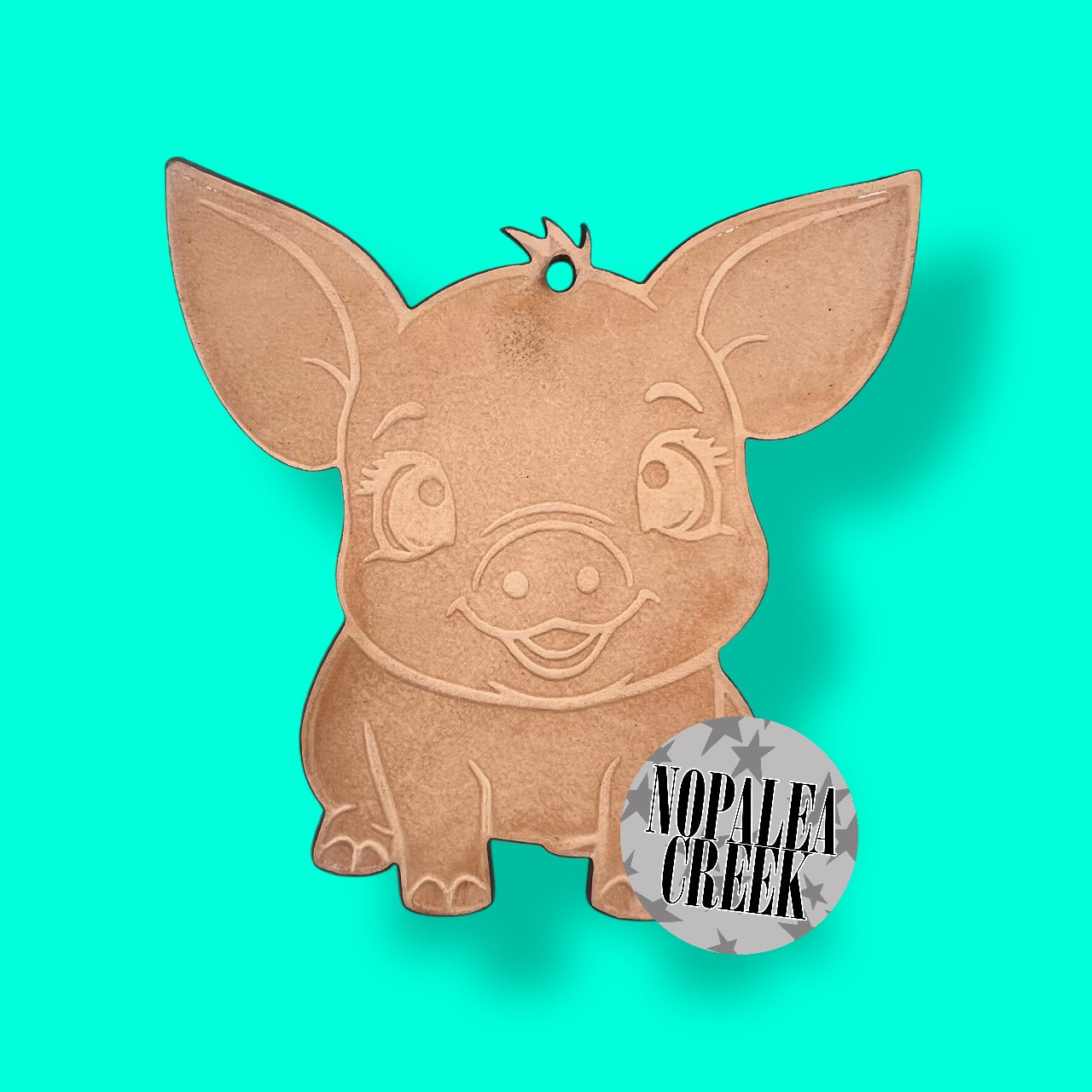 Cute Baby Pig Leather Charms (SET OF 4)