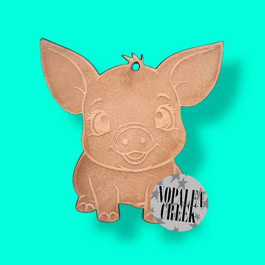 Cute Baby Pig Leather Charms (SET OF 4)