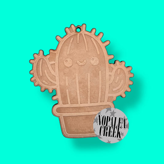 Cute Kawaii Cactus Leather Charms (SET OF 4)