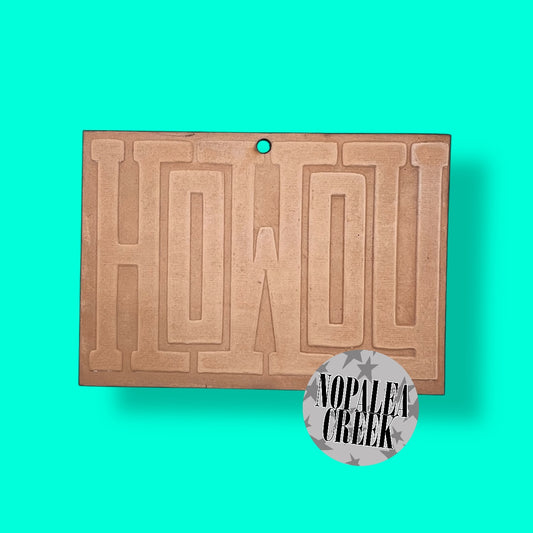 Howdy Leather Charms (SET OF 4)