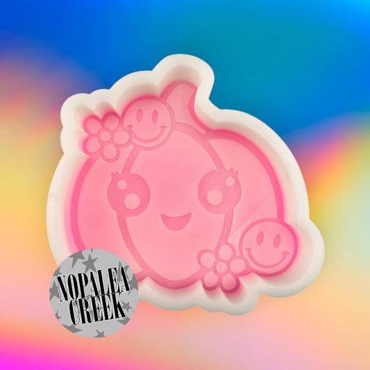 Retro Smiling Pumpkin Silicone Mold