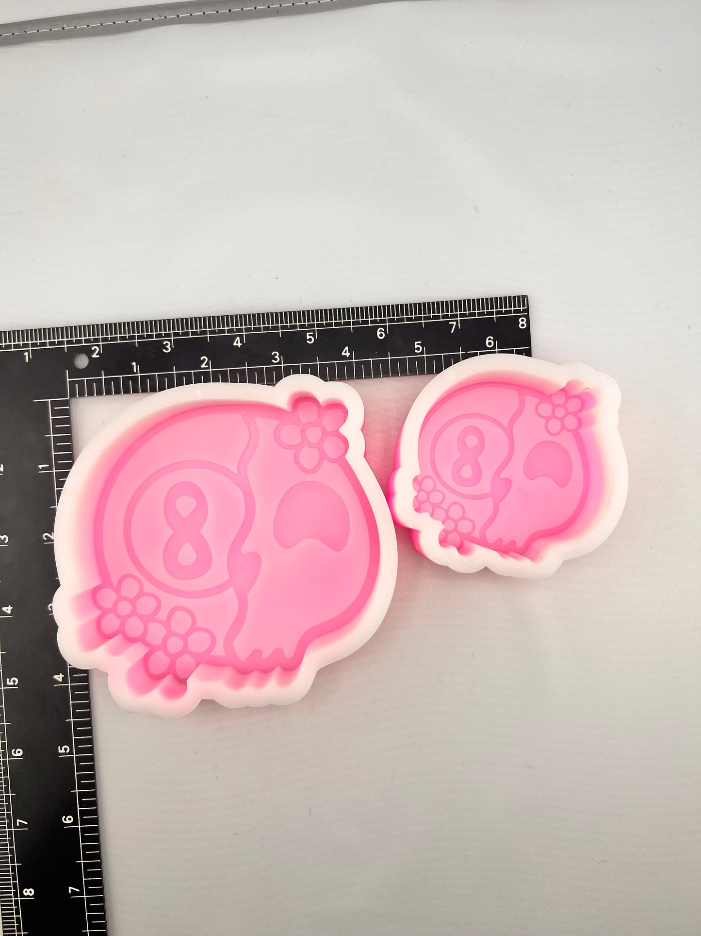 Retro Skull 8 Ball Silicone Mold