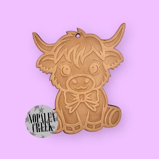 Bow Tie Highland Leather Charms (SET OF 4)
