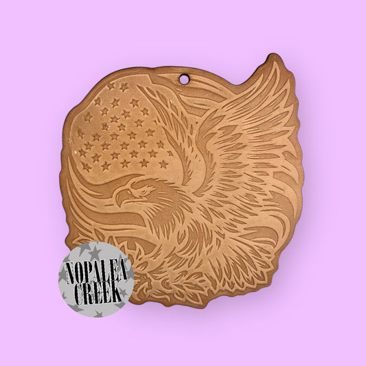 Patriotic Eagle Leather Charms (SET OF 4)