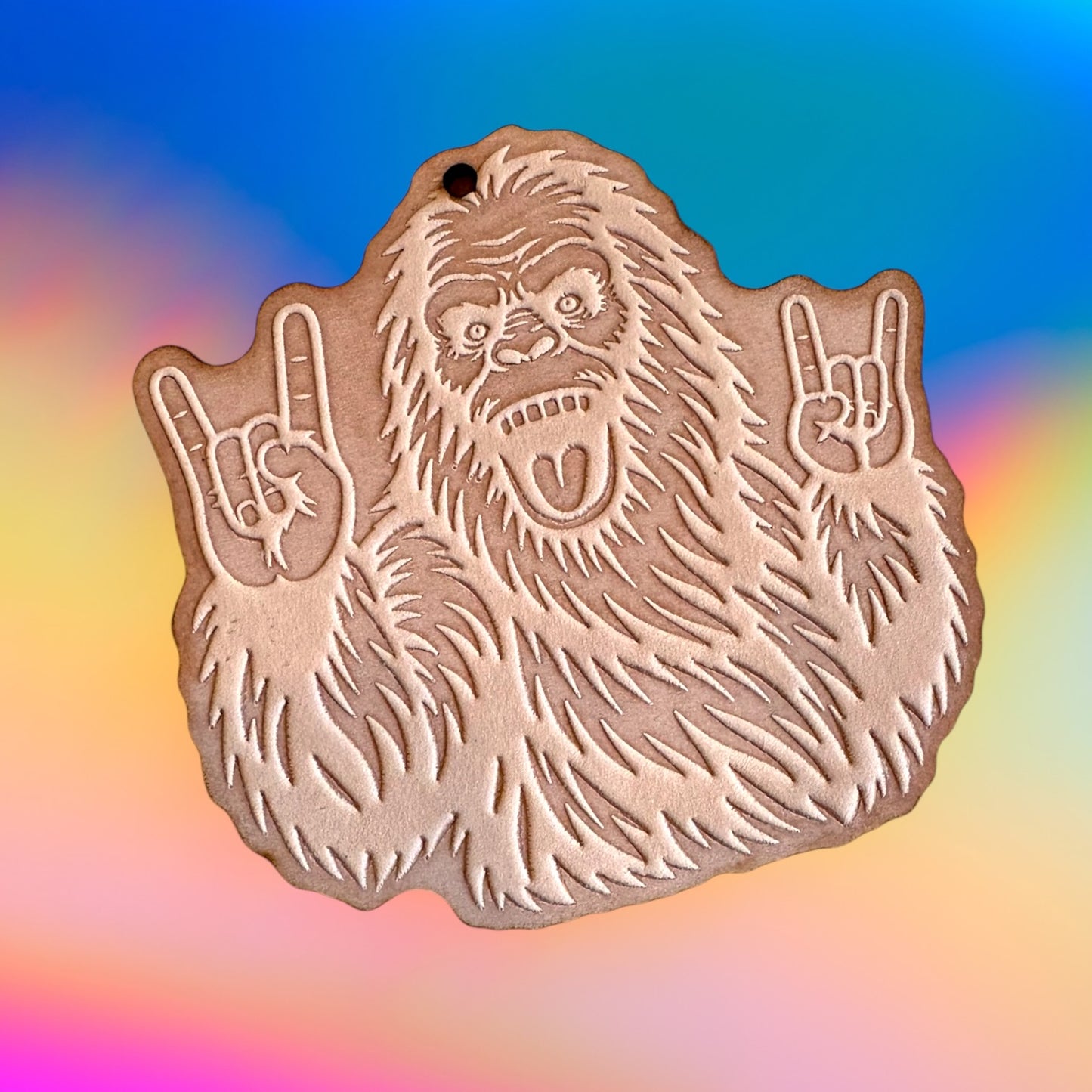 Rock On Bigfoot Leather Cutouts