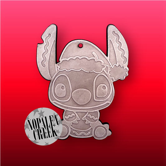 Blue Alien Gingerbread Leather Charms (SET OF 4)