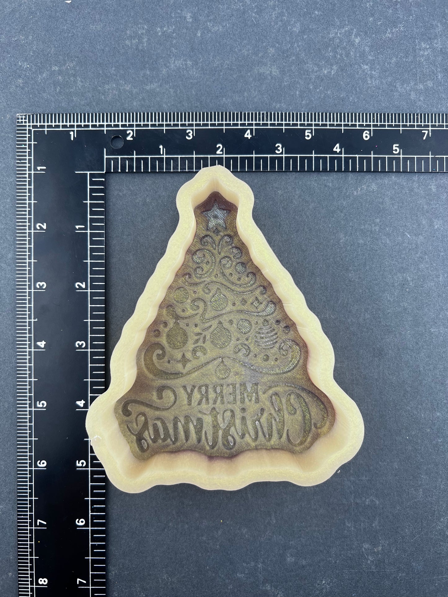 Merry Christmas Tree Silicone Mold