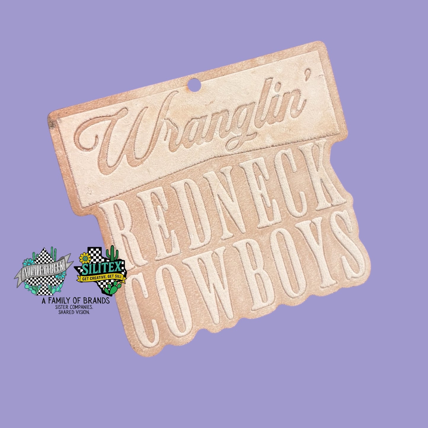 Wranglin' Redneck Cowboys Leather Charms (SET OF 4)